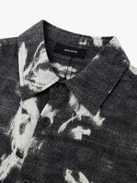 Abstract Floral Linen Blend Shirt - Image 2