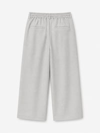 Wide Leg Linen Blend Pants – Light Grey - Image 2