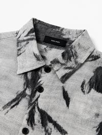 Abstract Floral Linen Blend Shirt - Image 4
