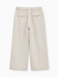 Silk Linen Wide-Leg Pants - Image 4
