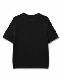 Knit T-Shirt Black - Image 1