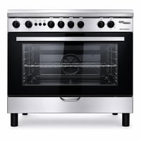 SUPER GENERAL Freestanding Gas Cooker 90×60CM 5 Burners Stainless Steel – KSGC9260FSY - Image 1