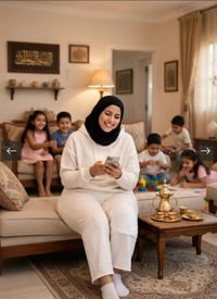حزام الركبة من صوف الغنم مغلف بالقطن طبيعي- كبير محيطه ( من 48 ل 64 سنتم ) - صورة 2