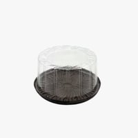 علب كيك بلاستيك شفاف قطره 20cm ارتفاع 10cm - Image 1