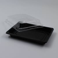 صحن بلاستيك بغطاء شفاف - صورة 2