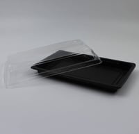 صحن بلاستيك بغطاء شفاف - صورة 1