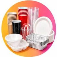صحون و أكواب استهلاكية