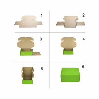    كرتون شحن أخضر  صغير  - 6 حبات 