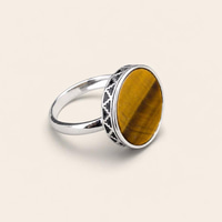 Fared  Royal Ring – Black Agate – 925 Sterling Silver