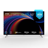 ARRQW 50-Inch QLED 4K TV – 120Hz – Frameless Design – 16GB Storage – 2GB RAM | RO-50LCQ120