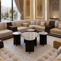 طقم طاولات قهوة مودرن بتصميم مميز (4+1)