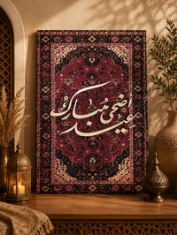 لوحة جدارية عيد الأضحى كانفس مع  ،60 * 90 سم
