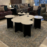طقم طاولات قهوة مودرن بتصميم مميز (4+1)