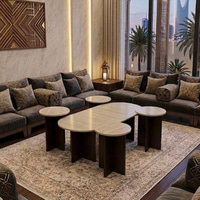 طقم طاولات قهوة مودرن بتصميم مميز (4+1)