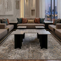 طقم طاولات قهوة مودرن بتصميم مميز (4+1)