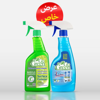 مطهر ومعقم الأسطح 750 ملي  و  ملمع الزجاج 650 ملي