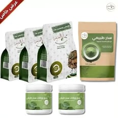 عرض تطويل وتنعيم الشعر ( 3 ) كيس حناء المدينة ( 1 )  كيس سدر ( 2 ) بوكس سبع ورقات سدر للاغتسال