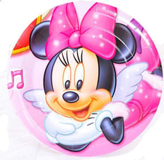 MINNIE MOUSE PLATES SIZE 9