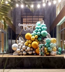Hexagon background Party Decoration 