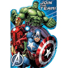 AVENGERS INVITATION CARDS & ENVELOPES 8 PCS