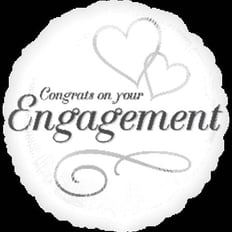 ENGAGEMENT FOIL BALLOON SIZE 43 Cm