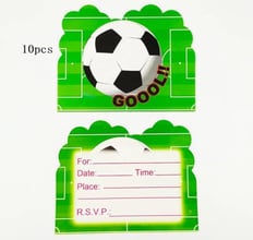 Football invitation cards 