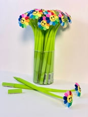 Smiley flower pen