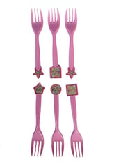 HAPPY BIRTHDAY LOLLIPOP FORK 6 PCS