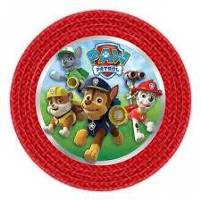 PAW PATROL SMALL PLATES SIZE 7 IN 