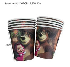 Masha and the bear cups