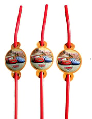 CARS DRINKING STRAWS 6 PCS