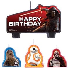 STAR WARS CANDLES 4 PCS