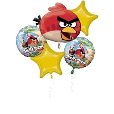 ANGRY BIRDS BOUQUET BALLOON 5 PCS