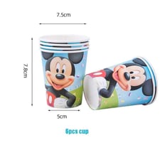 MICKEY MOUSE CUPS 6 PCS