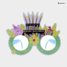 HAPPY BIRTHDAY CANDLES PAPER PARTY GLASSES