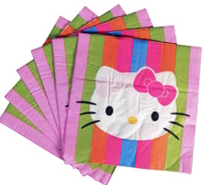 HELLO KITTY NAPKINS 6 PCS