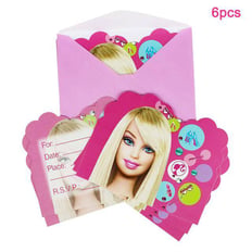 Barbie invitation cards