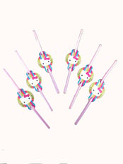 HELLO KITTY DRINKING STRAWS 6 PCS