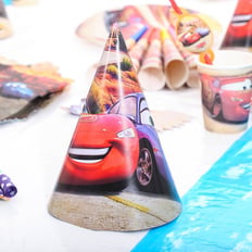 CARS PARTY HATS 6 PC