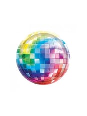 DISCO PARTY PLATES SIZE 7