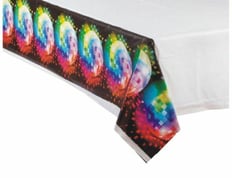 DISCO PARTY TABLE COVER SIZE 173 X 259 CM