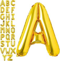 Large Gold Letter Balloon