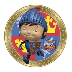 MIKE THE KNIGHT PLATES SIZE 9 IN 8PCS