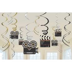 SWIRL DECORATIONS KIT 12 PCS 