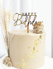 Gold cake topper_2