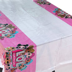    LOL SURPRISE TABLE COVER SIZE 220 X 120 CM