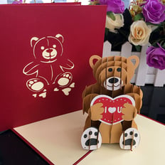 TEDDY BEAR GREETING CARD