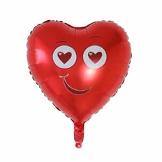 A love smile heart shape balloon size 18 inch