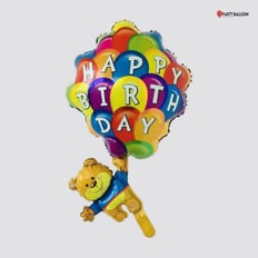 Flying Bear Birthday Balloon