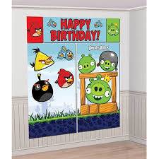 ANGRY BIRDS WALL DECORATION 5 PCS